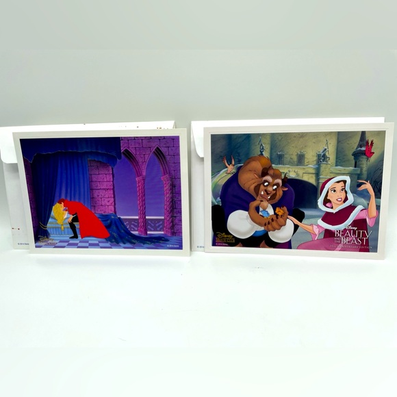 Disney Lithographs Limited Edition Beauty & the Beast And Sleeping Beauty - Picture 1 of 5